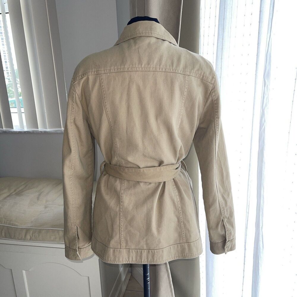NWOT Levi's Safari Denim Belted Tan Jacket  S - Picture 7 of 9